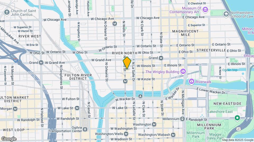 433 N Wells St Map and Location Details