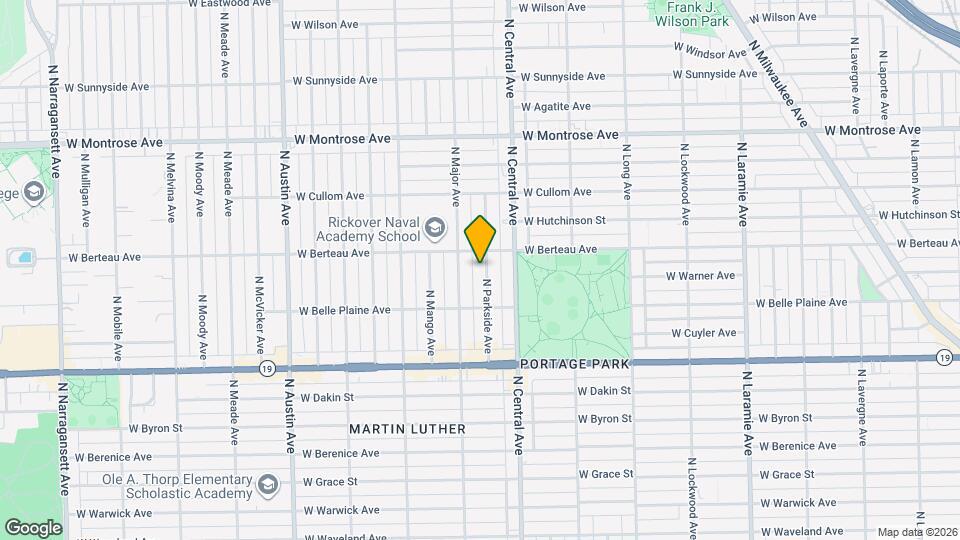 4144 N Parkside Ave Map and Location Details