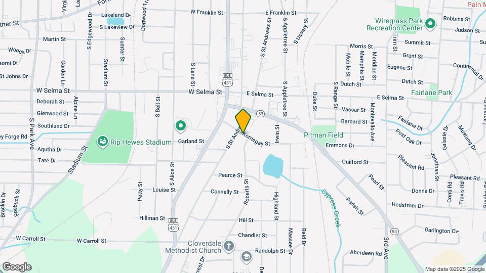 206 Kornegay St Map and Location Details