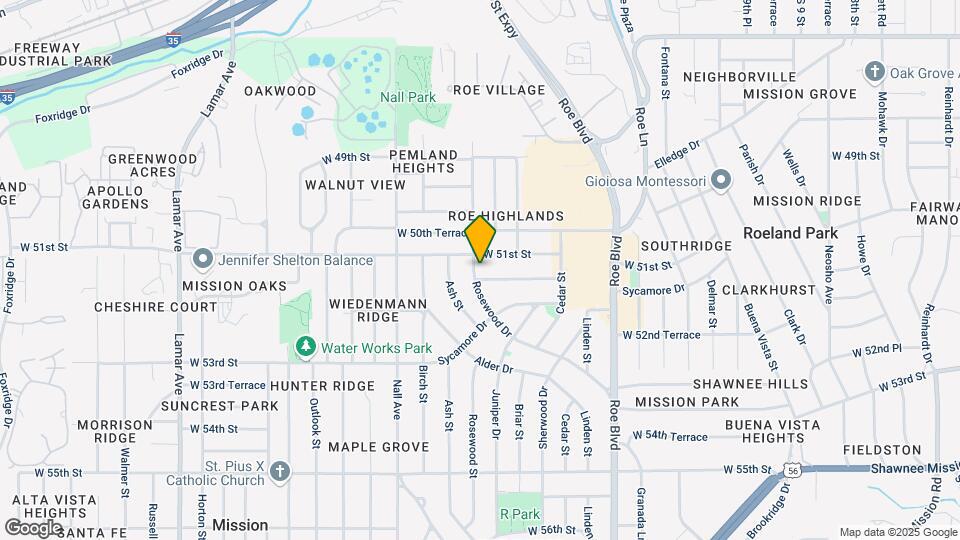 5115 Rosewood Dr Map and Location Details