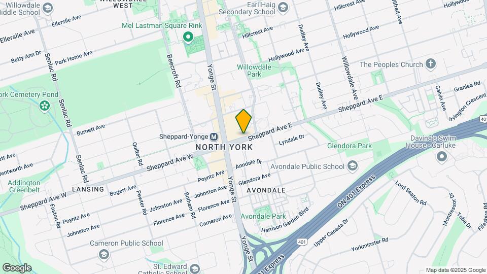 88-3088 Sheppard Ave E Map and Location Details