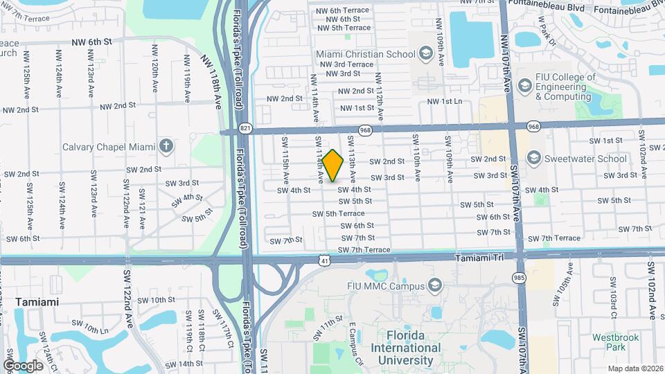 11361 SW 4th St Map and Location Details