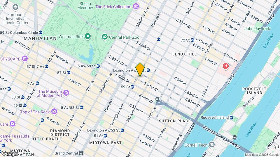 141 E 61st St Map and Location Details