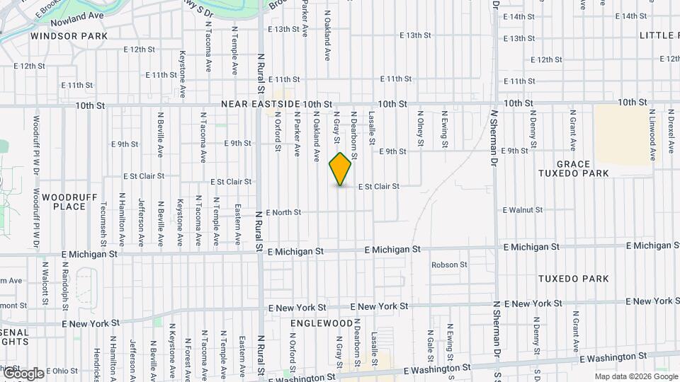 637 N Gray St Map and Location Details