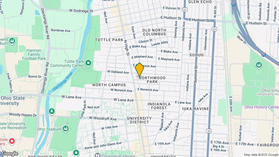 28 E Northwood Ave Map and Location Details
