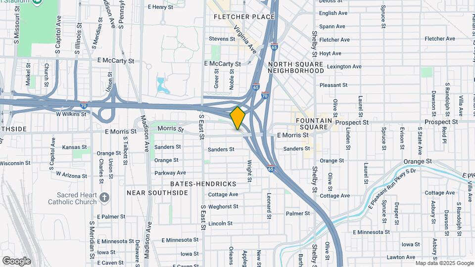 734 E Morris St Map and Location Details