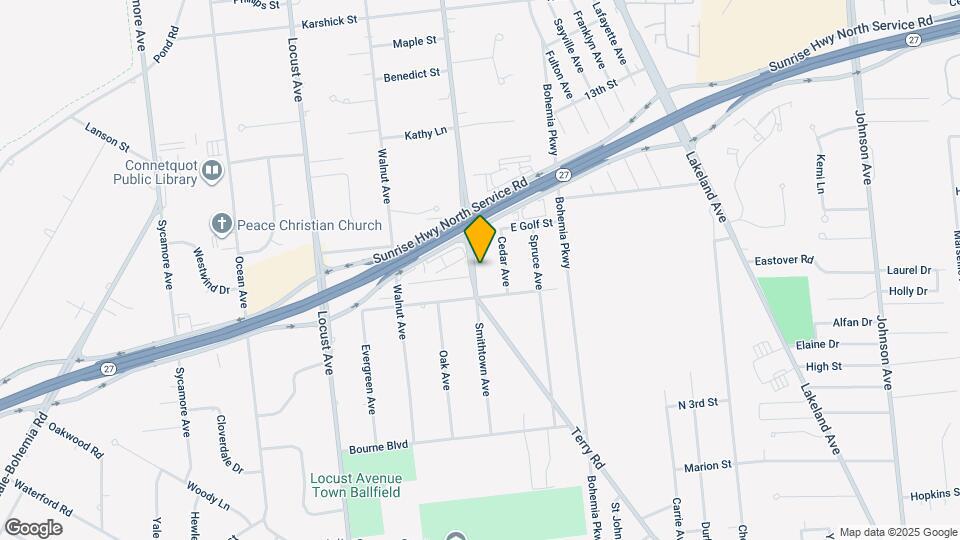 617 Smithtown Ave Map and Location Details