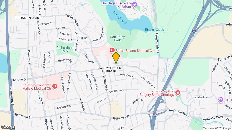 1512 Sereno Dr Mapa y Detalles de la Ubicación