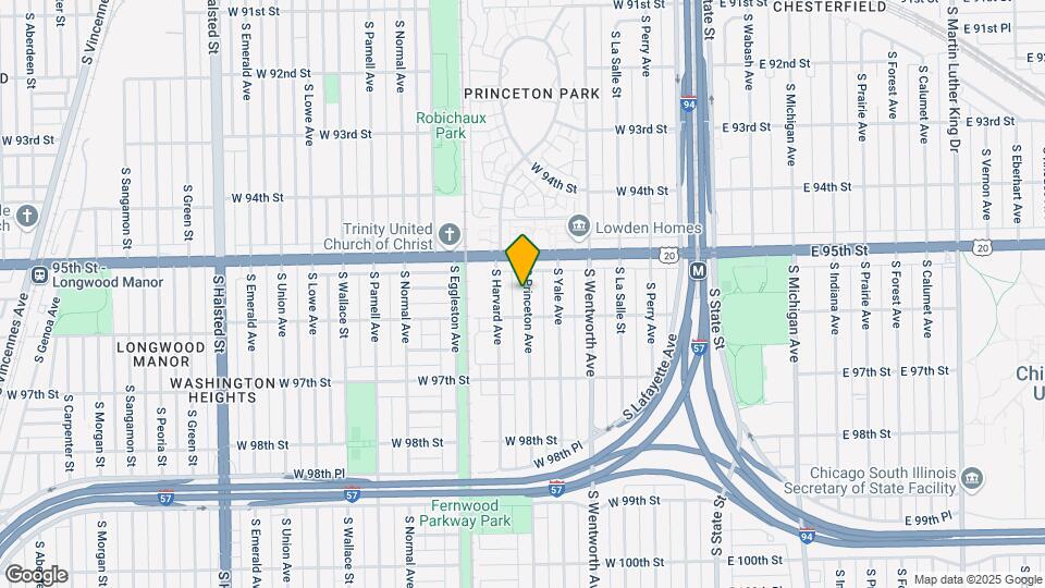 9538 S Princeton Ave Map and Location Details