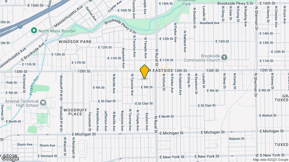 921 N Temple Ave Map and Location Details