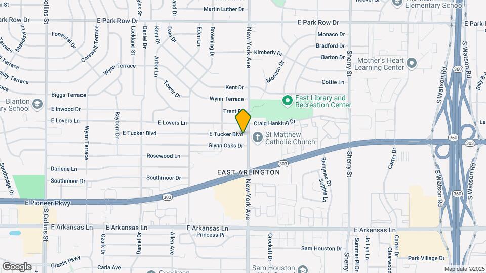 1816 E Tucker Blvd Map and Location Details