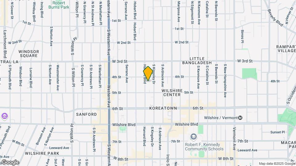 420 S Harvard Blvd Map and Location Details