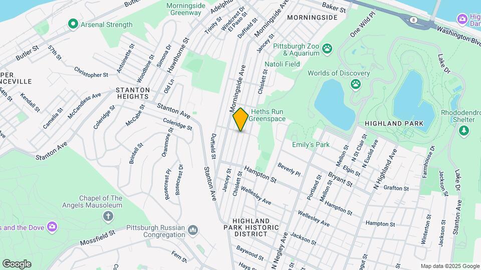 1168 Jancey St, Unit 1st floor Map and Location Details