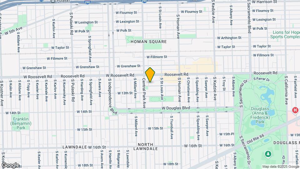 3536 W 12th Pl Map and Location Details