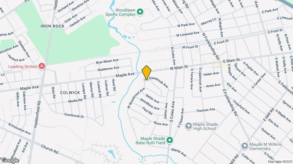 11 W Woodcrest Ave Map and Location Details
