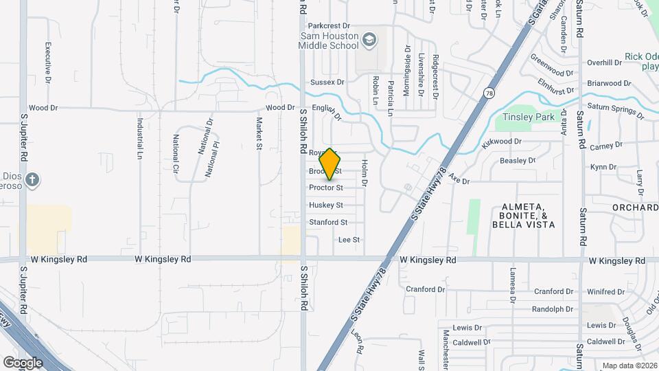 2301 Proctor St Map and Location Details