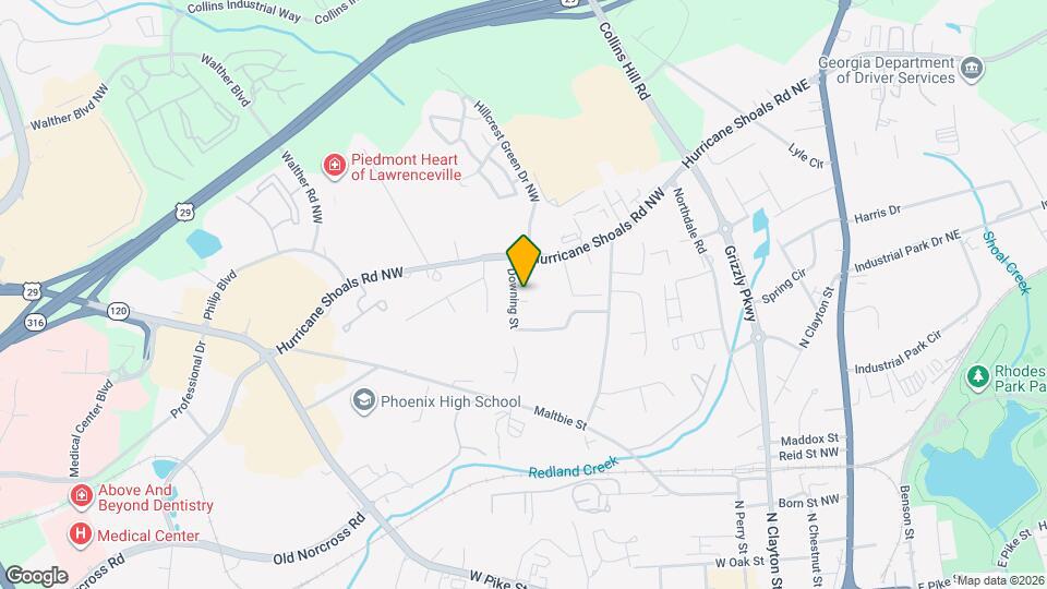 541 Downing St Map and Location Details