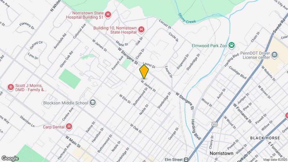 1109 W James St, Unit Apt 1 Map and Location Details