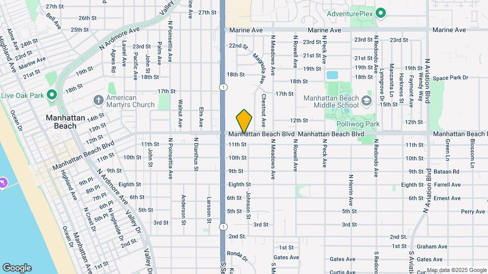 1150 Manhattan Beach Blvd Map and Location Details