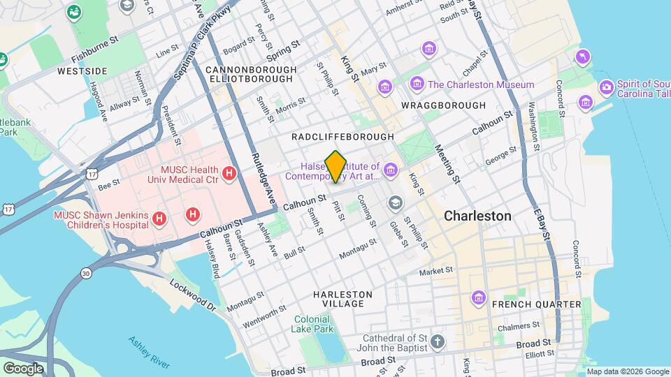 208 Calhoun St Mapa y Detalles de la Ubicación