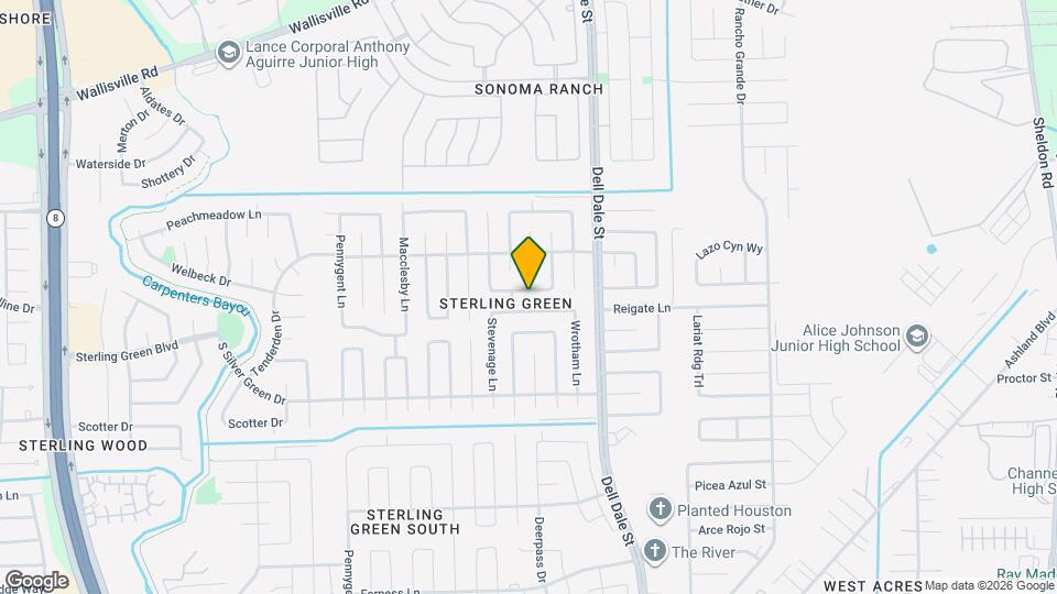 15238 Bedford Glen Dr Mapa y Detalles de la Ubicación
