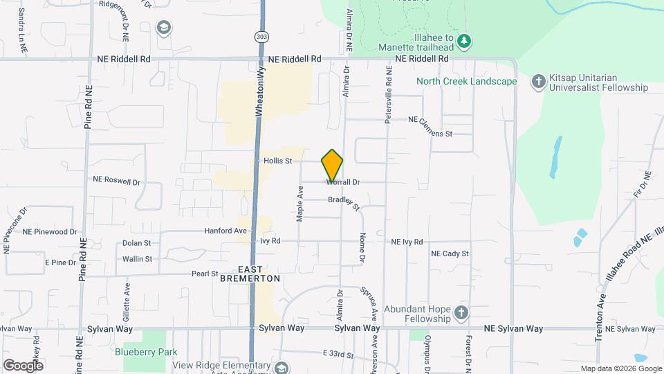 1327 Worrall Dr Map and Location Details