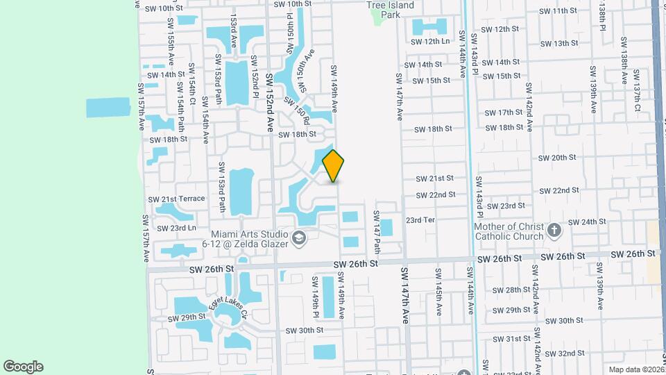 14920 SW 21st Terrace Map and Location Details