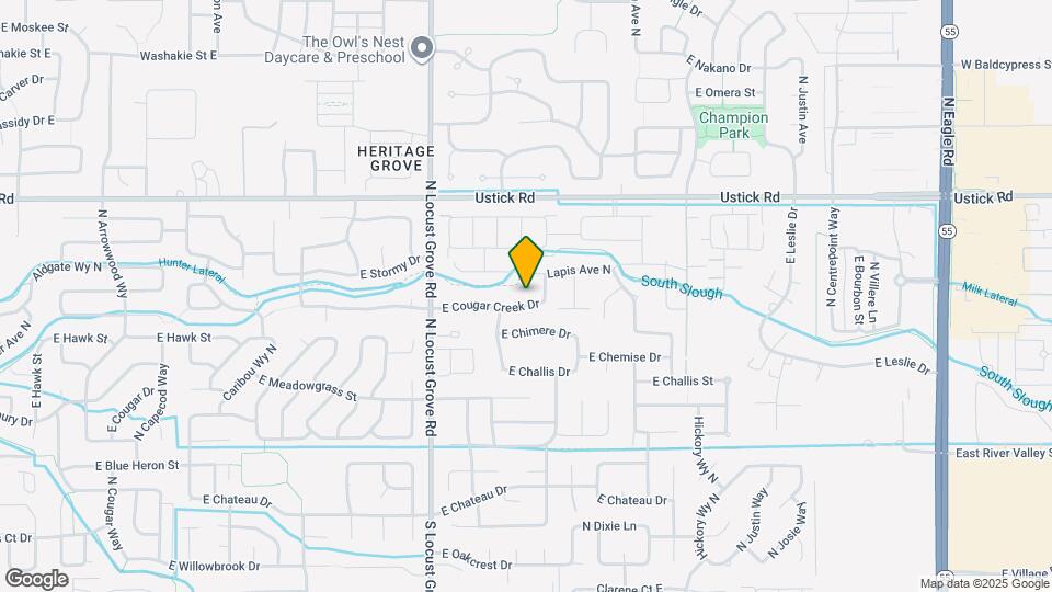 1882 E Cougar Creek Dr Map and Location Details