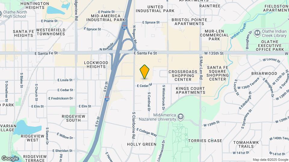 1716 E Cedar St Map and Location Details