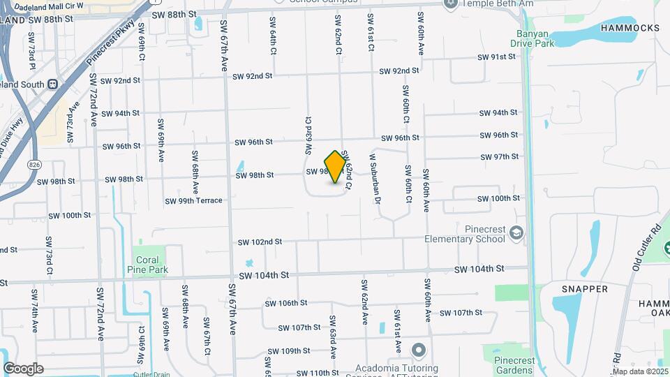 6255 SW 99th Terrace Map and Location Details