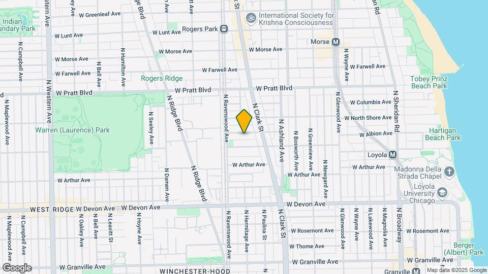1723 W Wallen Ave Map and Location Details