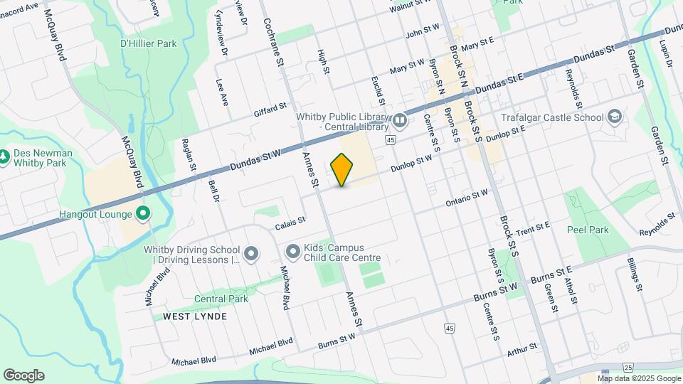 711 Dunlop St W Map and Location Details