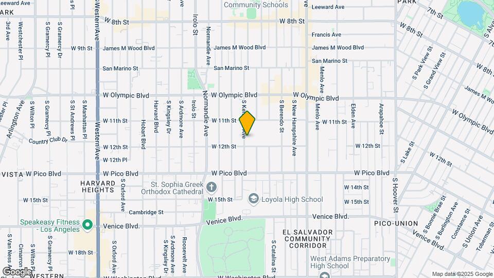 1142 S Kenmore Ave Map and Location Details
