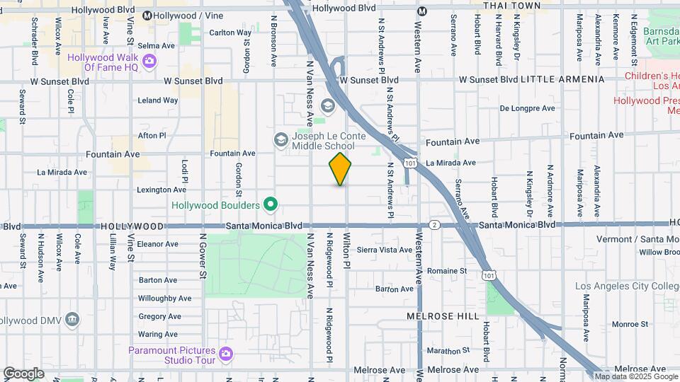 5712 Lexington Ave Map and Location Details