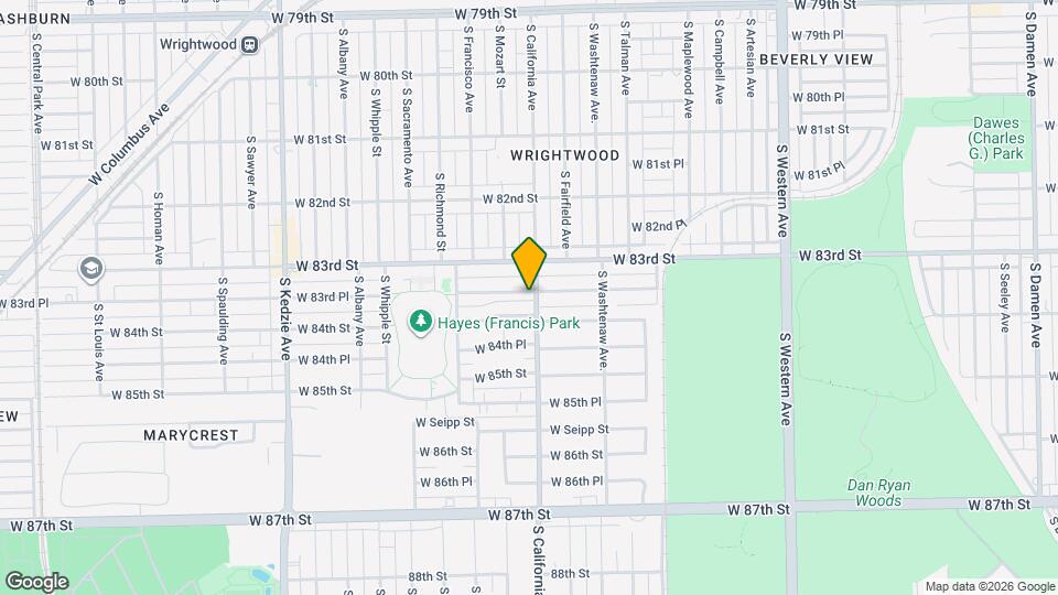 2805 W 83rd Pl Map and Location Details