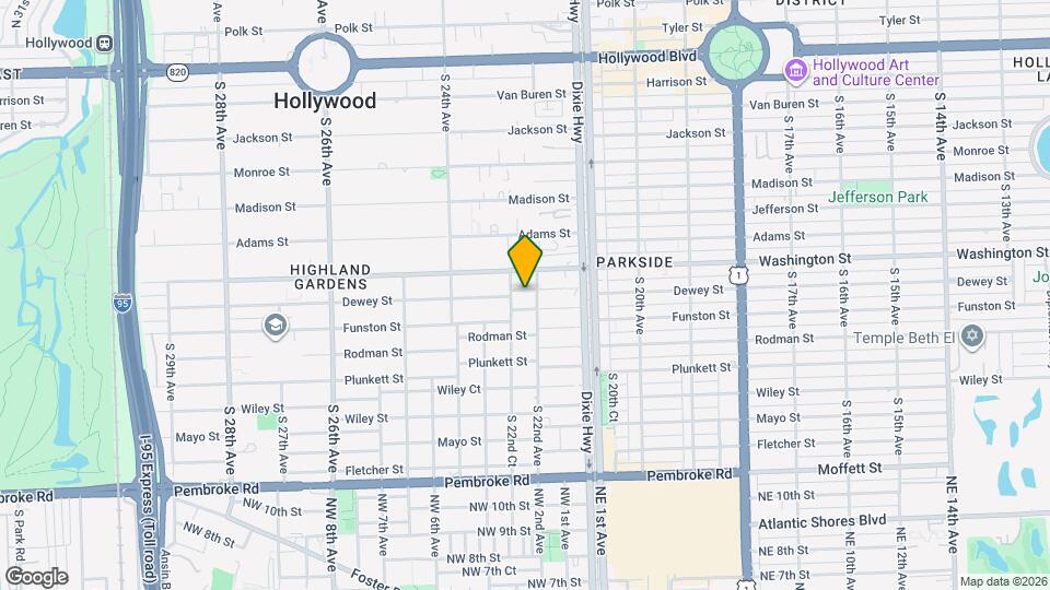 2212 Dewey St, Unit A1 Mapa y Detalles de la Ubicación