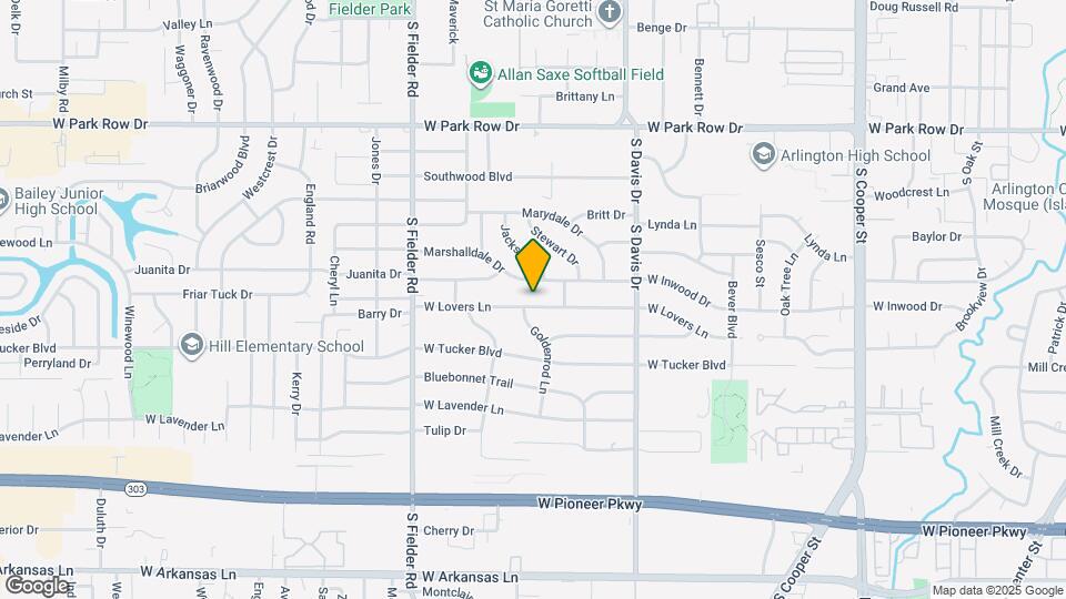 1311 W Lovers Ln Map and Location Details