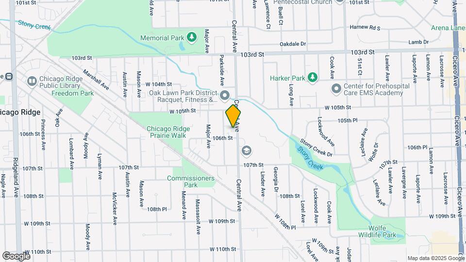 10546 Central Ave Map and Location Details