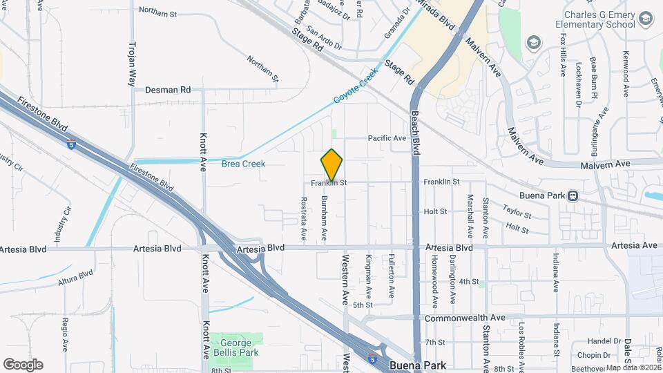 7432 Franklin St Mapa y Detalles de la Ubicación