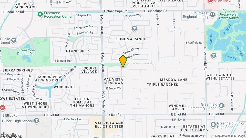 345 N Date Palm Dr Map and Location Details