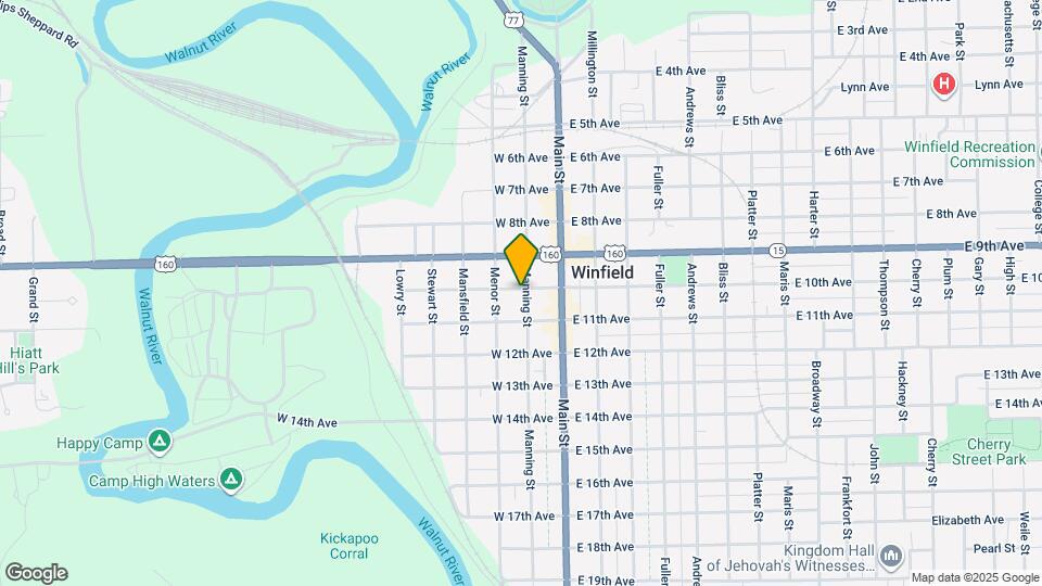 201 W 10th Ave, Unit 1 Map and Location Details