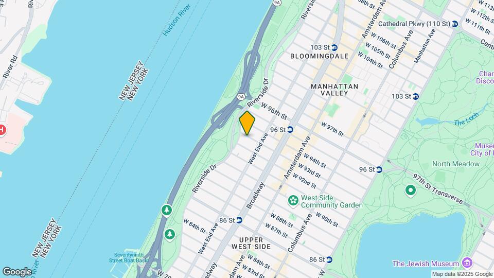 312 W 93rd St Map and Location Details