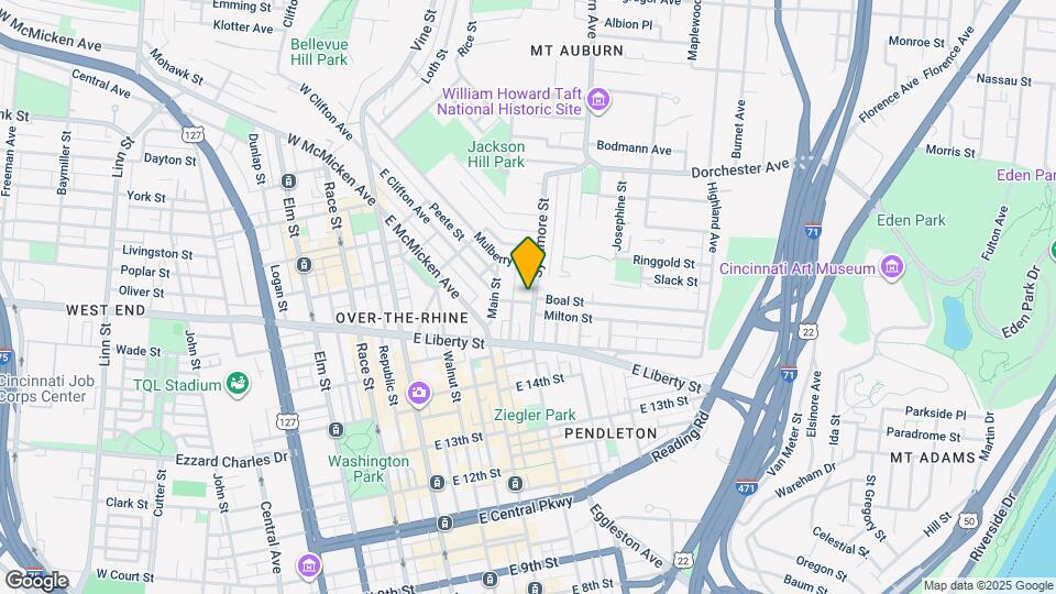 1705 Sycamore St Map and Location Details