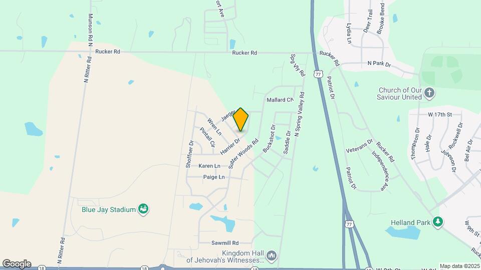 2501 Oriole Ln Map and Location Details