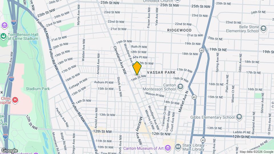 1603 Woodland Ave NW, Unit 1603 Map and Location Details