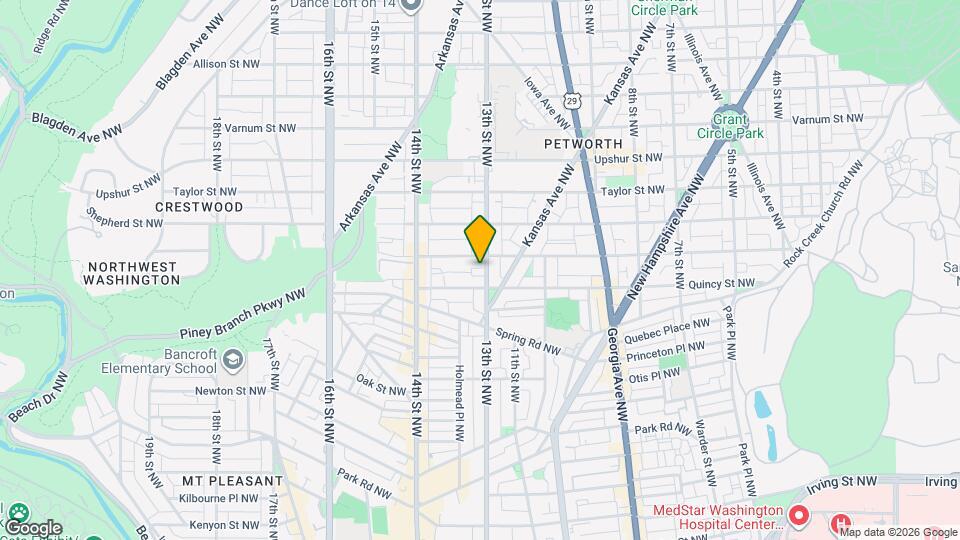 3812 13th St NW Map and Location Details