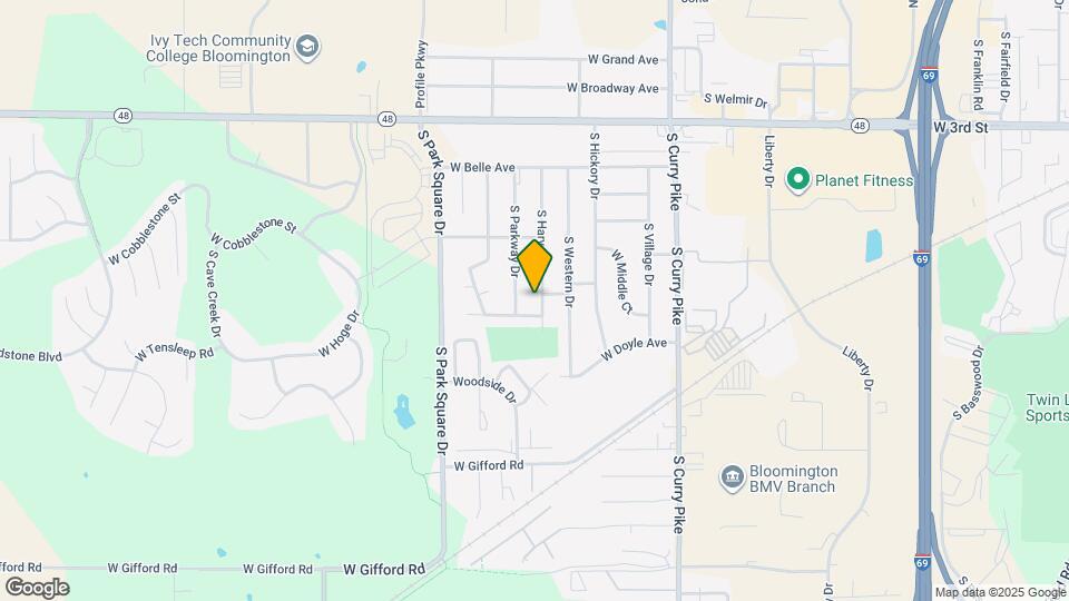 828 S Harvey Dr Map and Location Details