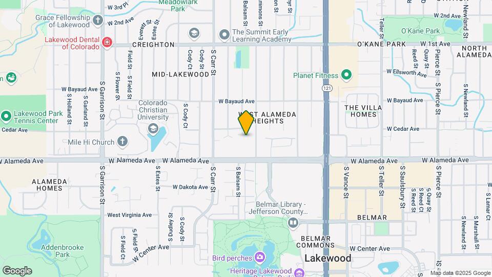 212 S Balsam St Map and Location Details
