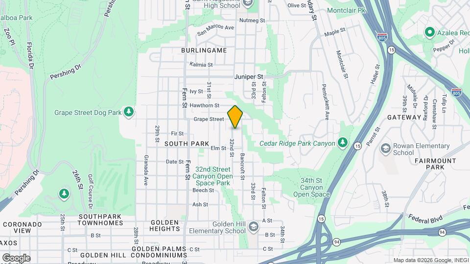 1905 32nd St Map and Location Details