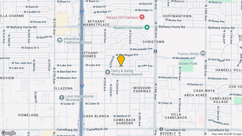 2131 W Luke Ave Map and Location Details